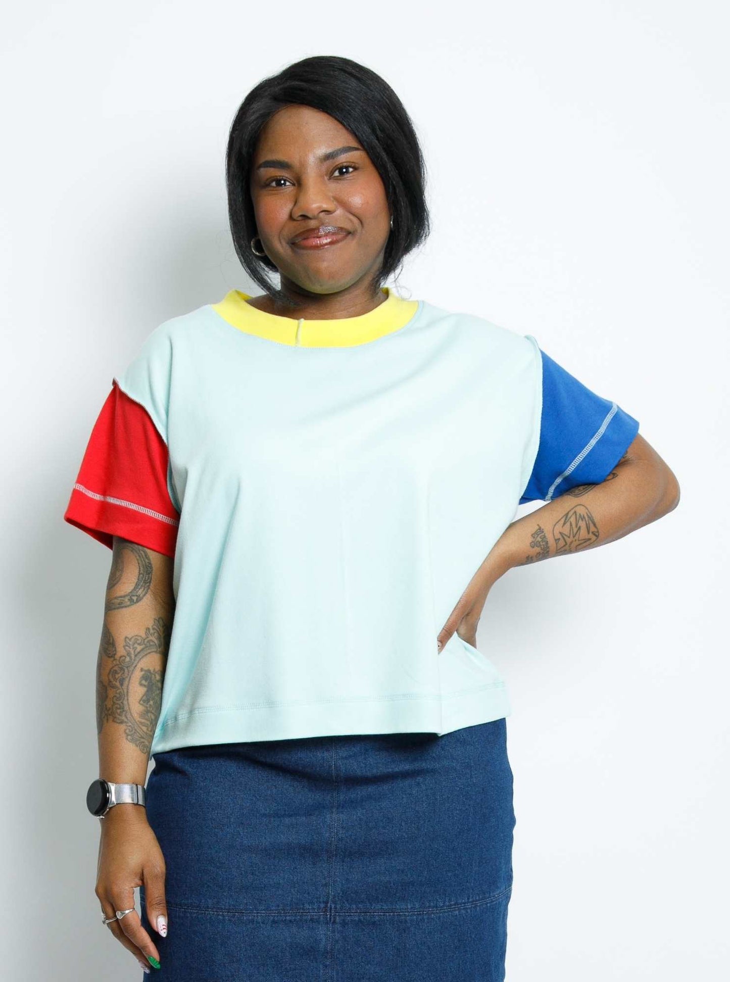 MTO - Colour Pop Tee - Soft Jersey Cotton - Mint