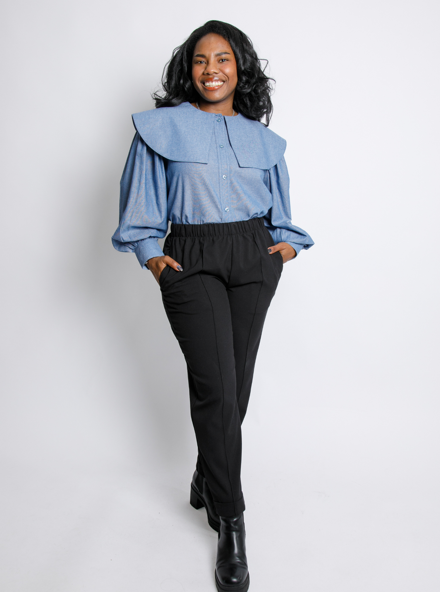 RTW - Lizzie Shirt - Blue Oxford