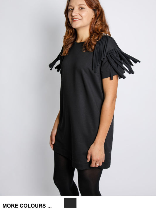 MTO - Block Phoenix Dress - Black