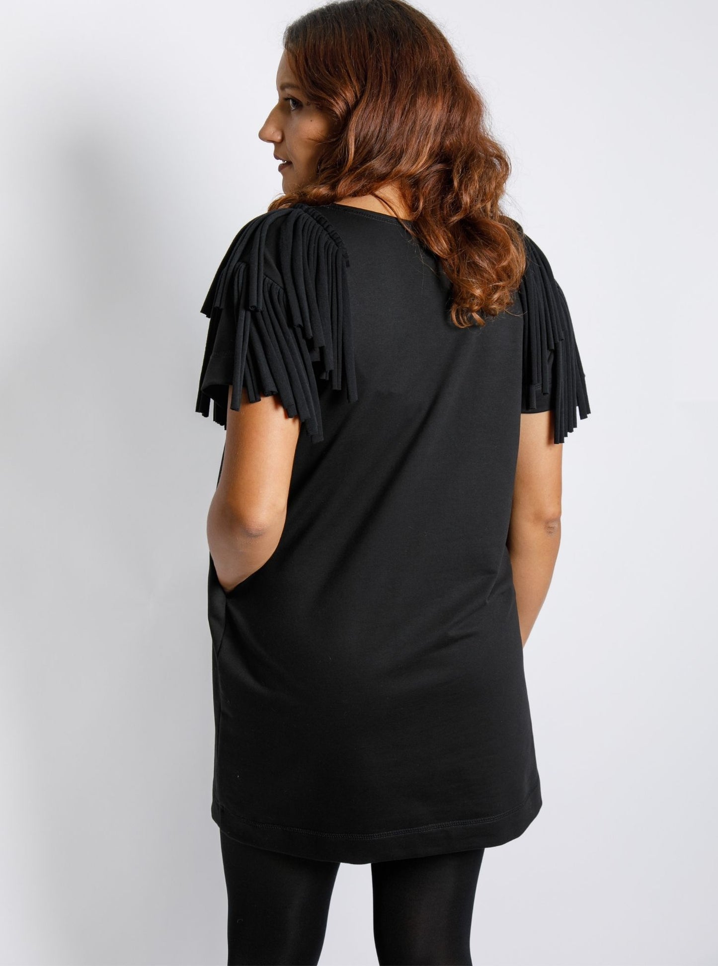 MTO - Block Phoenix Dress - Black