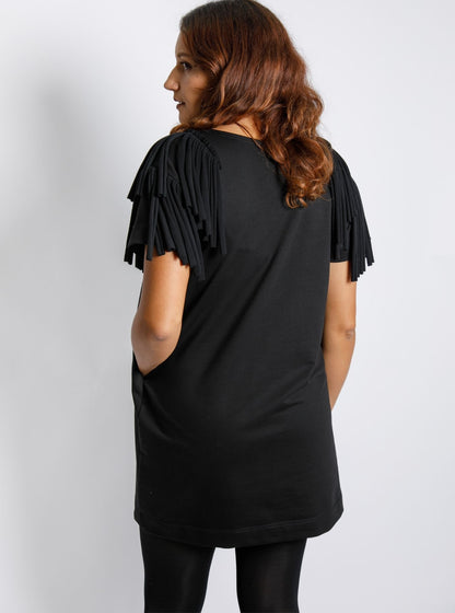 MTO - Block Phoenix Dress - Black