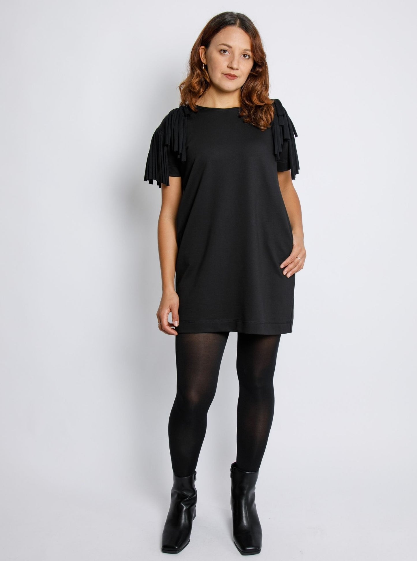MTO - Block Phoenix Dress - Black