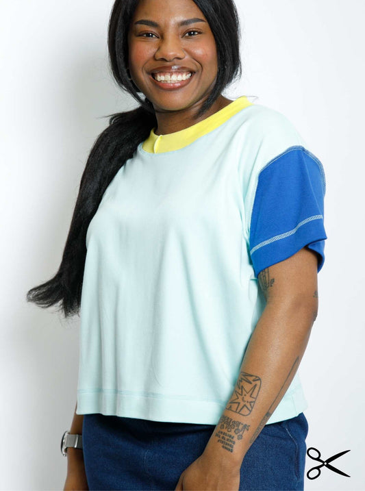 MTO - Colour Pop Tee - Soft Jersey Cotton - Mint