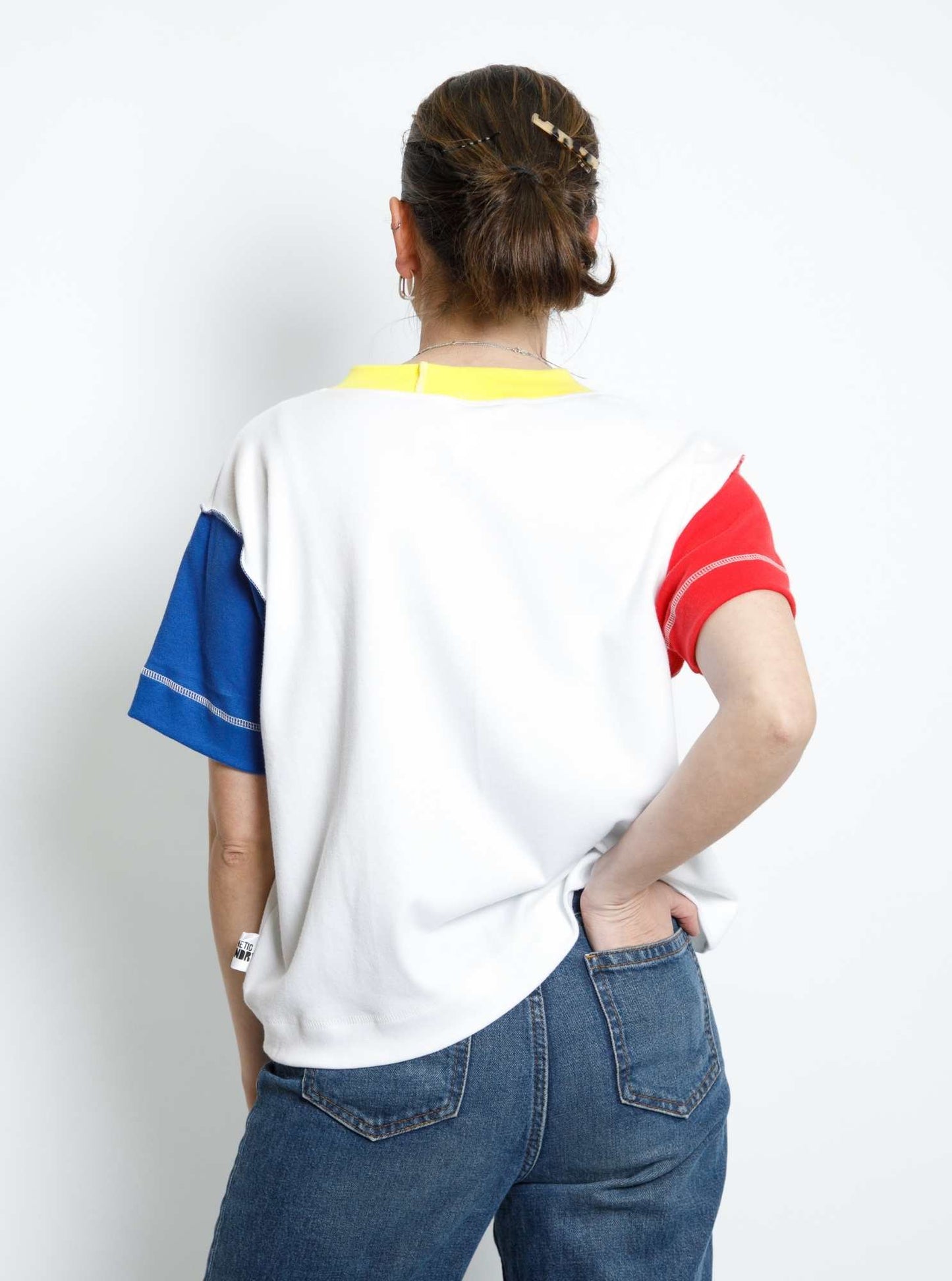 MTO - Colour Pop Tee - Soft Jersey Cotton- White