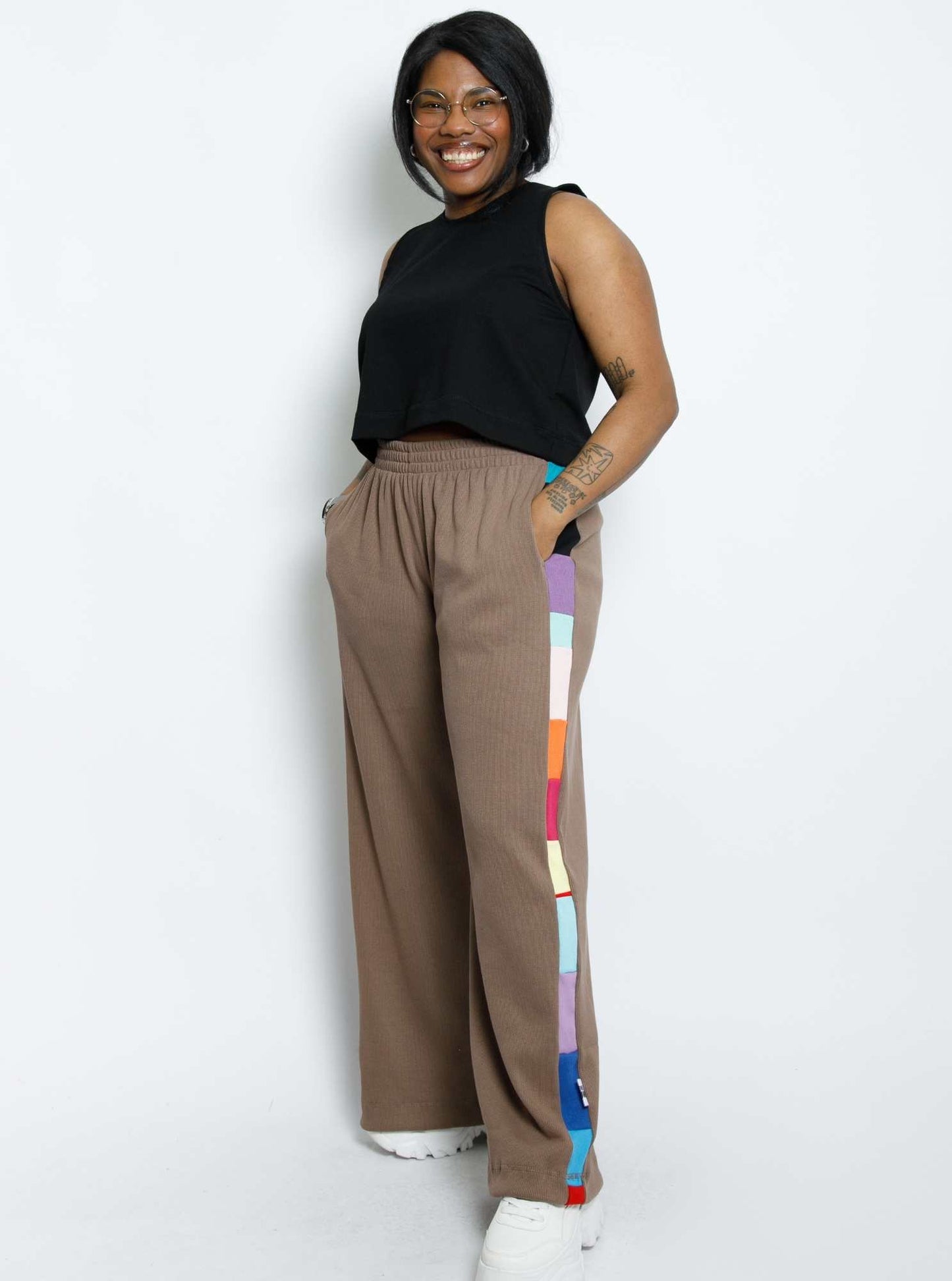 MTO - Chloe Serge Trousers- Deep Red