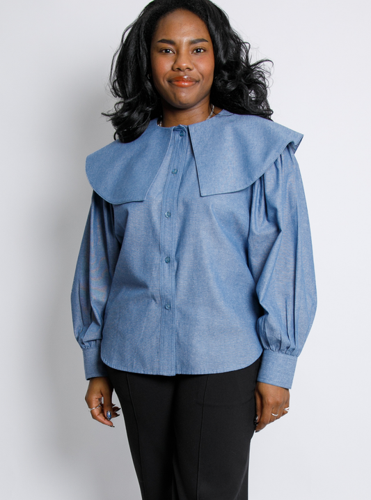 RTW - Lizzie Shirt - Blue Oxford